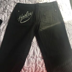 Size 10 Black Harley Davidson Jeans